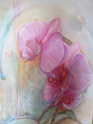 Orchidee 2, 2012, 60x80, Öl auf Leinwand