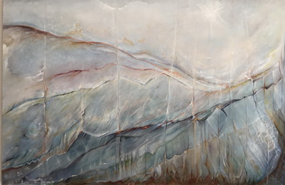 Corona - Frühlingsbild, 60 cm x 80 cm, 2020, Öl auf Leinwand 